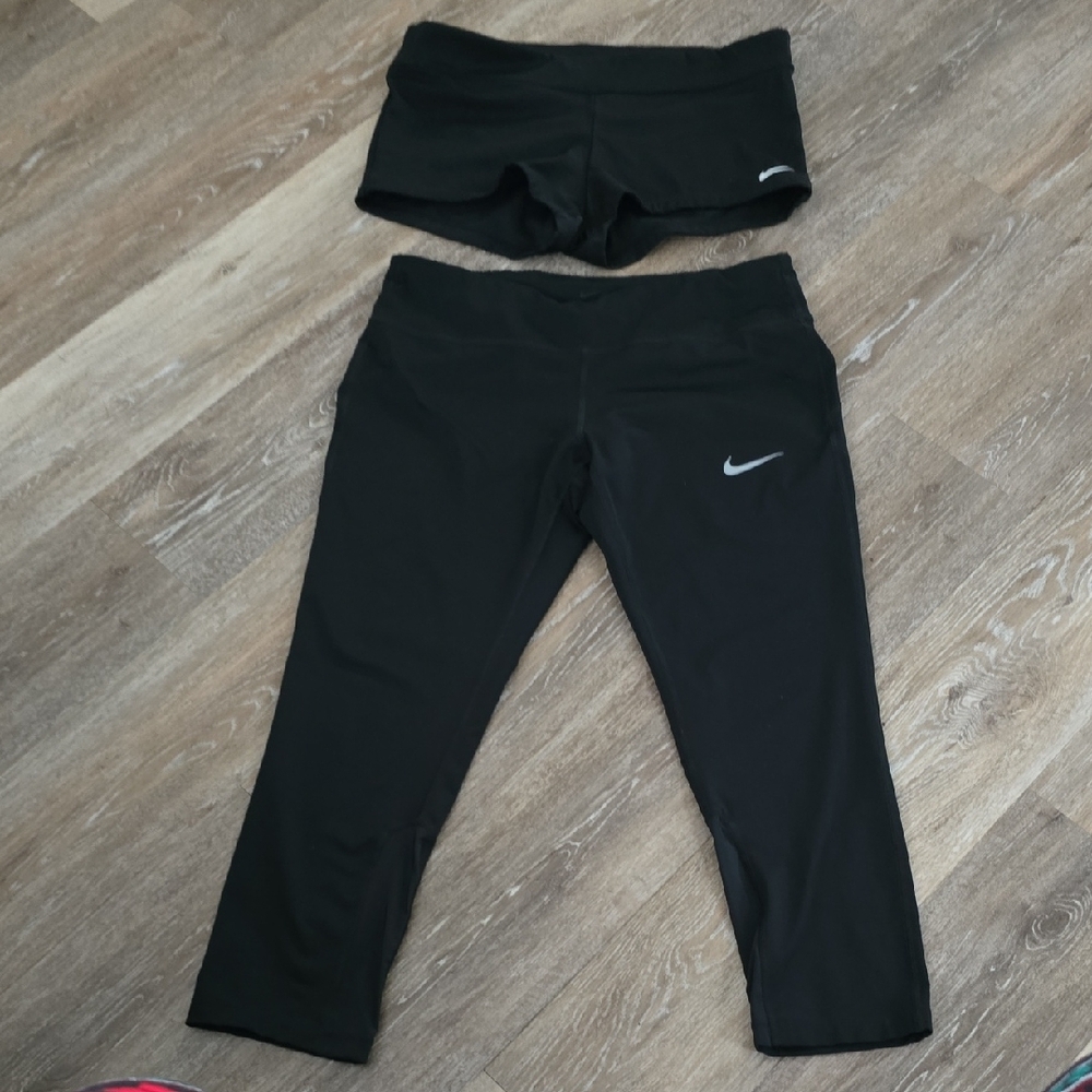 Nike Black Leggings Athletic Bottoms